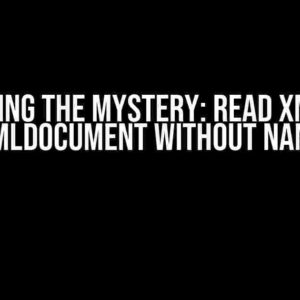 Unraveling the Mystery: Read Xml nodes using XmlDocument without namespace